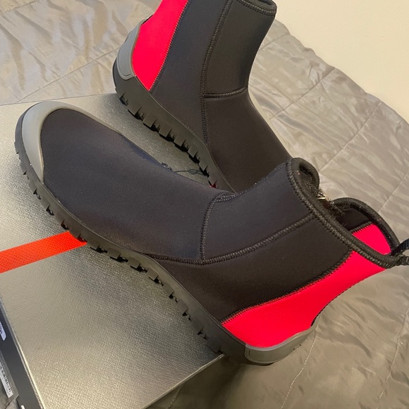 Prada Frog Neoprene High-top Trainers - Picture 3 of 5